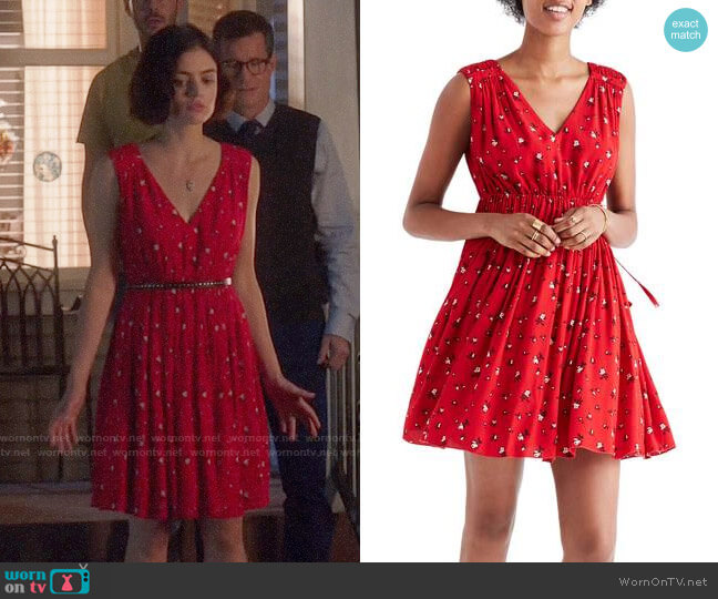 WornOnTV: Stella’s red floral v-neck dress on Life Sentence | Lucy Hale ...