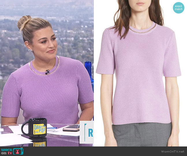 'Magrite' Sweater by Maje worn by Carissa Loethen Culiner  on E! News
