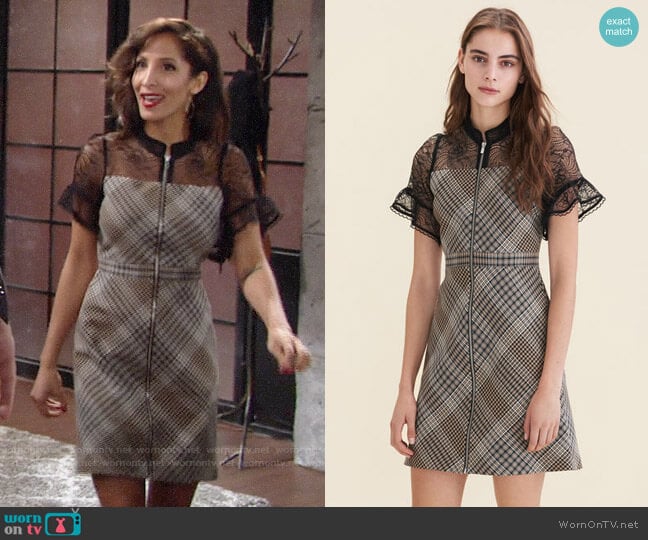 Maje Rhodin Dress worn by Lily Winters (Christel Khalil) on The Young and the Restless