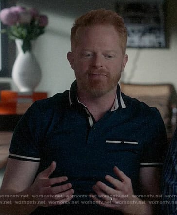 Mitchell's navy polo shirt on Modern Family