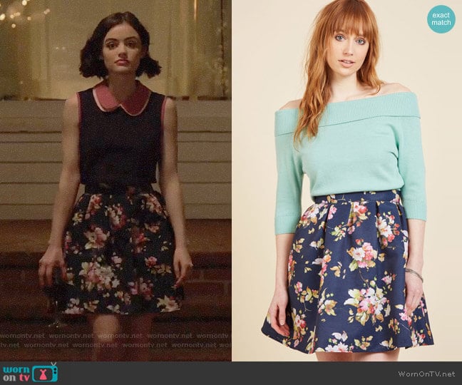 WornOnTV: Stella’s navy top with pink collar on Life Sentence | Lucy ...