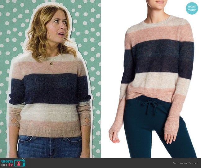 Pam & Gela Striped Sweater worn by Lena (Jenna Fischer) on Splitting Up Together