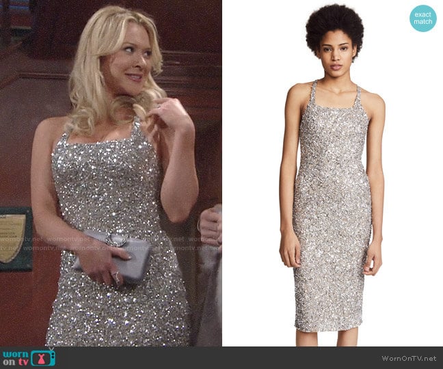 Parker Black Sage Dress worn by Brittany on The Young and the Restless