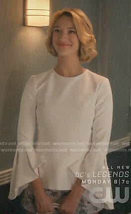 Petra’s white bell-sleeve top on Jane the Virgin