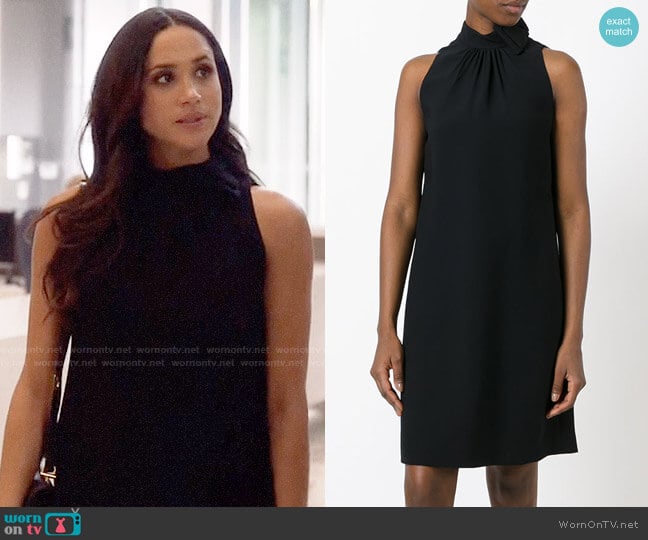 Prada Bow-neck Dress worn by Rachel Zane (Meghan Markle) on Suits