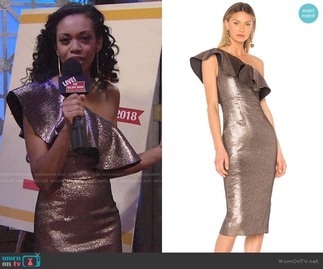 Rachel Zoe Tabitha Dress worn by Hilary Curtis (Mishael Morgan) on The Young and the Restless