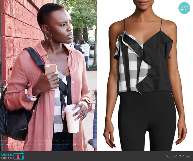 Rag & Bone Posta Top worn by Mina Okafor (Shaunette Renee Wilson) on The Resident