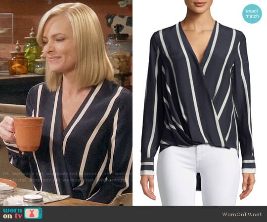 Rag & Bone Victor Blouse worn by Jill Kendall (Jaime Pressly) on Mom