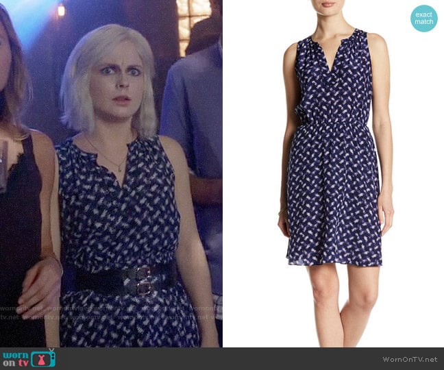 Rebecca Taylor Criss Cross Silk Dress worn by Liv Moore (Rose McIver) on iZombie