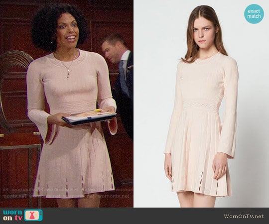 Sandro Terez Dress worn by Maya Avant (Karla Mosley) on The Bold and the Beautiful