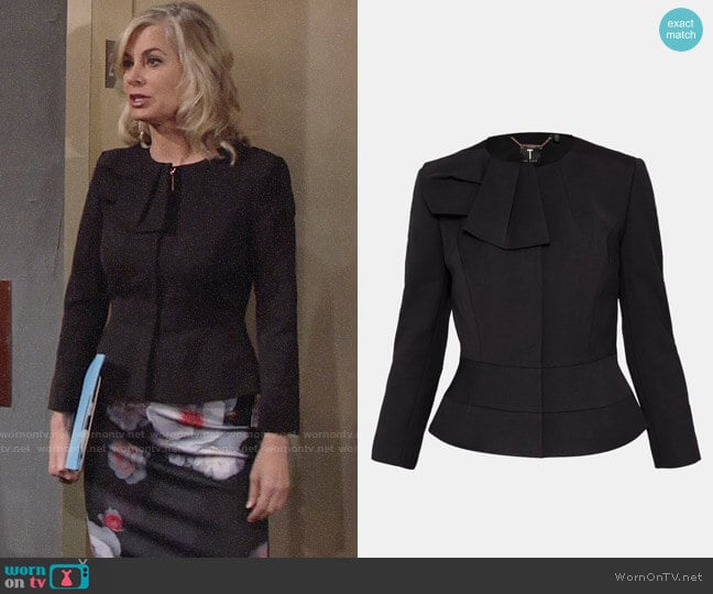 Ted Baker Rayal Jacket worn by Ashley Abbott (Eileen Davidson) on The Young and the Restless