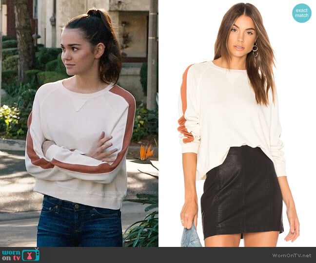 The Great Cropped Sweatshirt worn by Callie Jacob (Maia Mitchell) on The Fosters