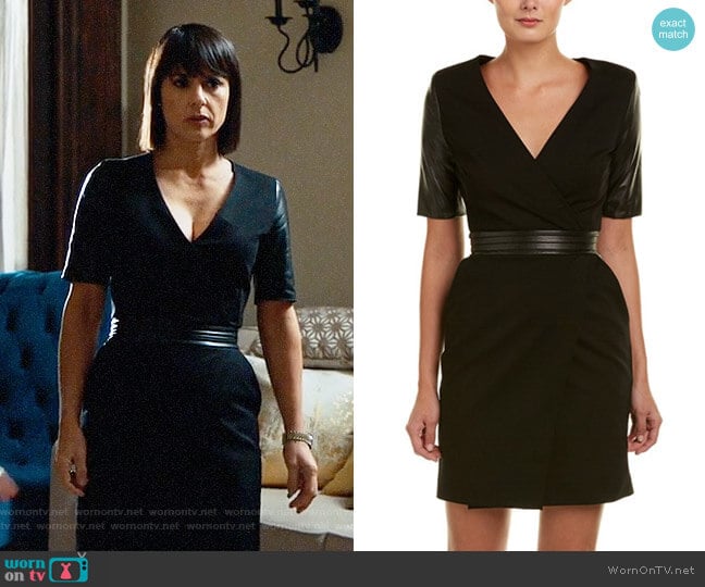 The Kooples Leather Trim Dress worn by Quinn King (Constance Zimmer) on UnReal