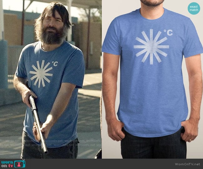 Threadless It's Going To Snow T-shirt worn by Phil Miller (Will Forte) on Last Man On Earth