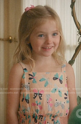 The Twins' butterfly print dress on Jane the Virgin