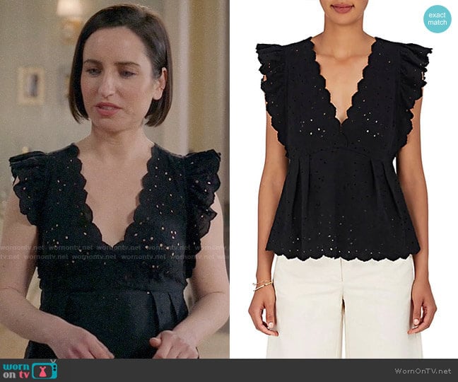 Ulla Johnson Dora Top worn by Jennifer Short (Zoe Lister-Jones) on Life in Pieces