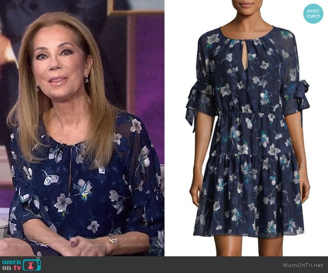 Floral Fit & Flare Dress by Vince Camuto worn by Kathie Lee Gifford on Today