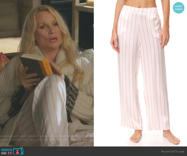 Pyjama Bottoms by Asceno worn by Alexis Carrington (Elaine Hendrix) on Dynasty