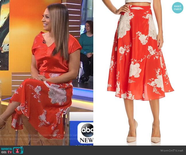 'Nanette' Skirt by Alice + Olivia worn by Ginger Zee on Good Morning America