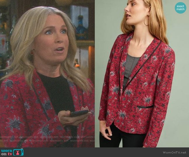 WornOnTV: Jennifer’s red floral blazer on Days of our Lives | Melissa ...