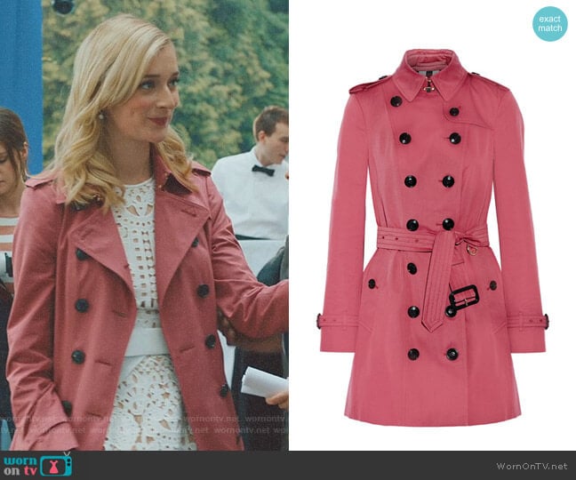 burberry pink coat