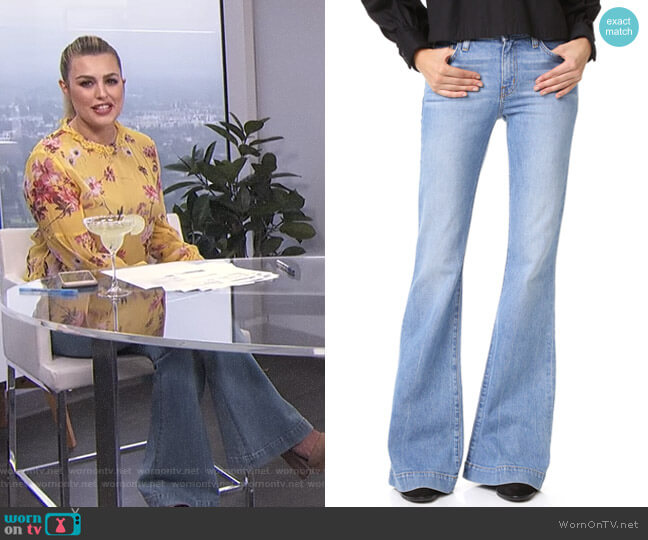 Noha Mid Rise Sexy Flare Jeans by Derek Lam 10 Crosby worn by Carissa Loethen Culiner on E! News