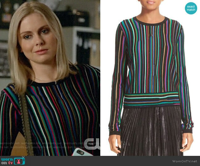 Diane von Furstenberg Arisha Sweater worn by Liv Moore (Rose McIver) on iZombie