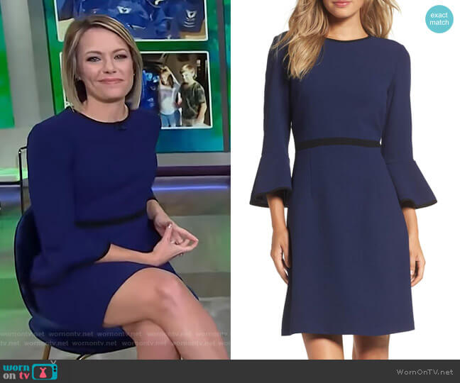 Fit & Flare Dress by Eliza J worn by Dylan Dreyer on Today