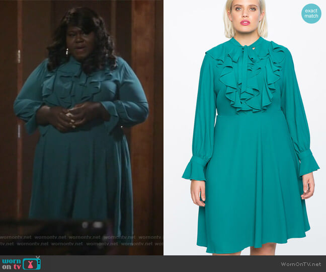 Tie Front Dress by Eloquii worn by Becky (Gabourey Sidibe) on Empire