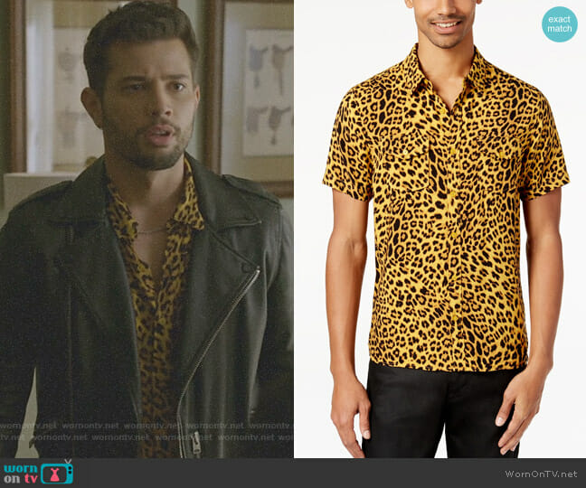 guess leopard shirt