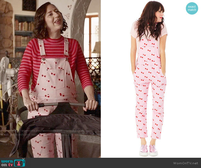 Ban.do Cherry Overalls worn by Carol Pilbasian (Kristen Schaal) on Last Man On Earth