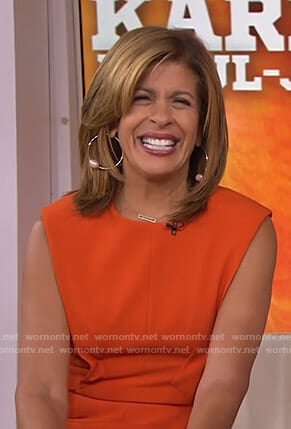 Hoda’s orange dress on Today