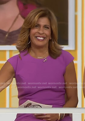 Hoda’s purple cutout dress on Today