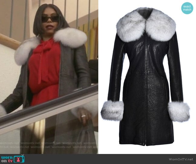 Angelique Coat by Hysideis worn by Cookie Lyon (Taraji P. Henson) on Empire