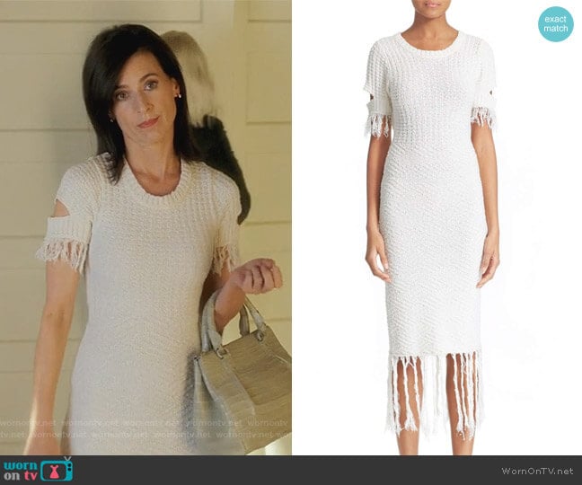 Cotton & Linen Knit Dress by Jonathan Simkhai worn by Nina Devon (Perrey Reeves) on Famous in Love