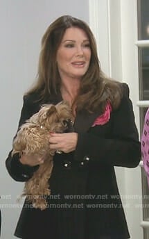 Lisa's black tweed jacket on The Real Housewives of Beverly Hills