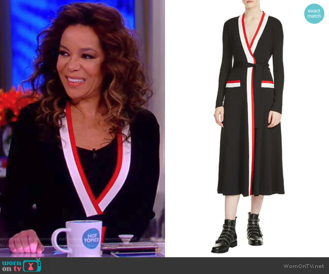 WornOnTV: Sunny’s black long sleeve wrap dress on The View | Sunny ...