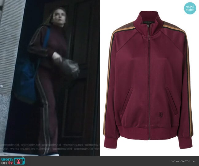 Striped Detail Track Jacket by Marc Jacobs worn by Villanelle (Jodie Comer) on Killing Eve