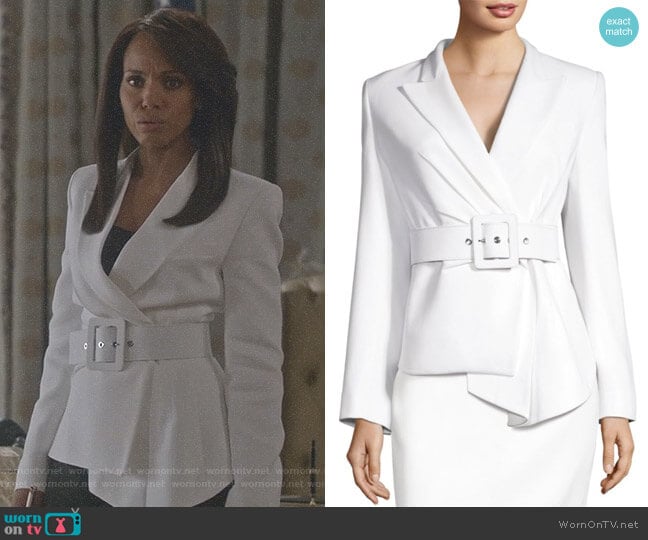 Double Crepe Jacket by Michael Kors Collection worn by Olivia Pope (Kerry Washington) on Scandal