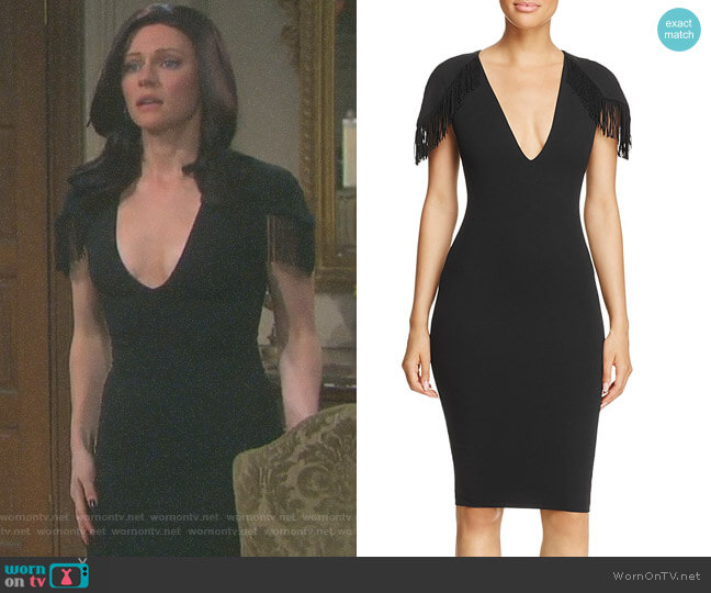 'Mendez' Fringe-Detail Dress by Nookie worn by Abigail Deveraux (Kate Mansi) on Days of our Lives