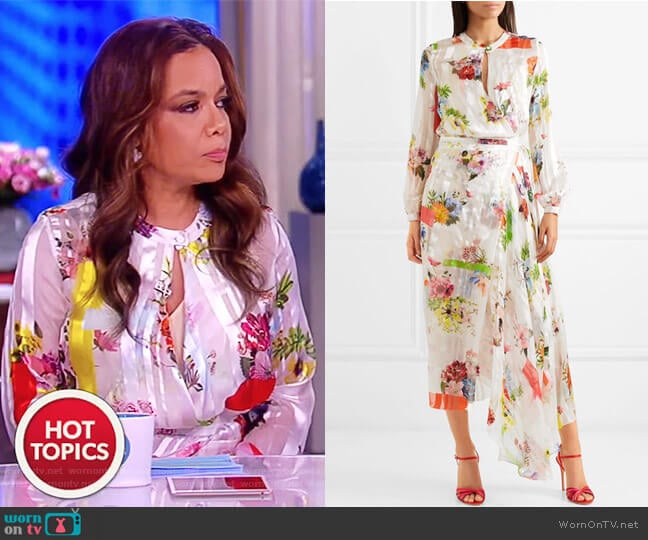WornOnTV: Sunny’s floral print silk wrap dress on The View | Sunny ...