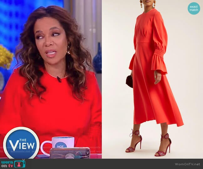 Duana Silk Dress by Roksanda worn by Sunny Hostin on The View