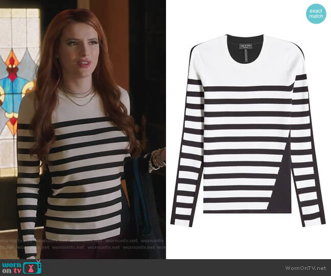 Merino Wool Pullover by Rag and Bone worn by Paige Townsen (Bella Thorne) on Famous in Love