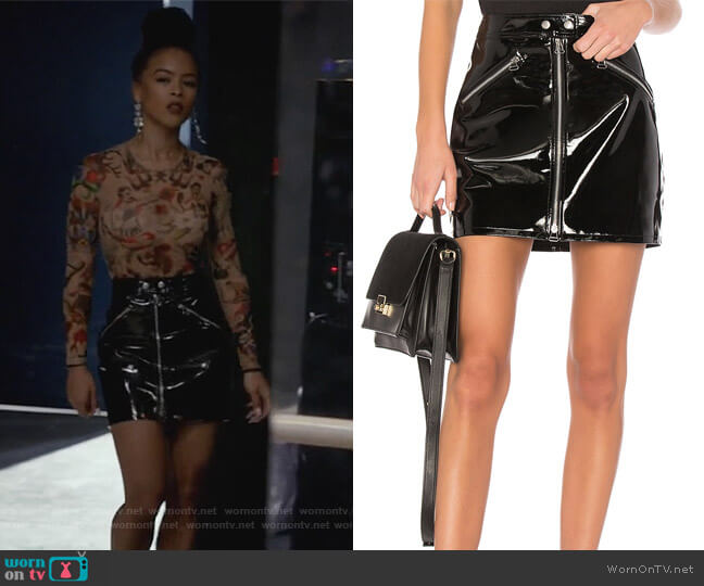 Racer Skirt by Rag & Bone worn by Tiana Brown (Serayah McNeill) on Empire