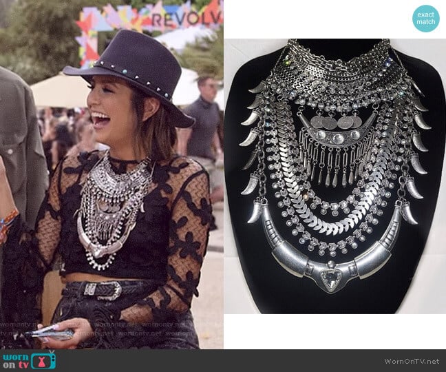 Rani Necklace by 21HM worn by Erin Lim  on E! News