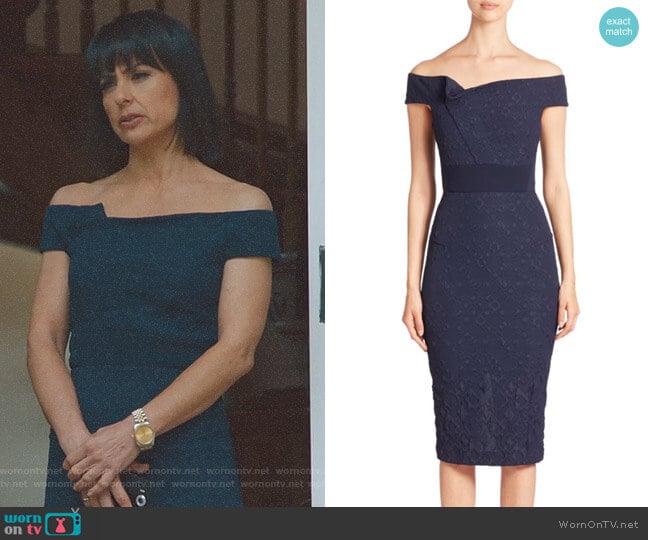 Monamy Geometric Dress by Roland Mouret worn by Quinn King (Constance Zimmer) on UnReal