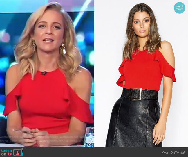 Revenge Knit Top by Sheike worn by Carrie Bickmore on The Project