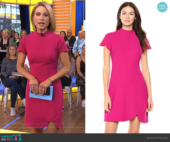 Beekman Dress by Shoshanna worn by Amy Robach on Good Morning America