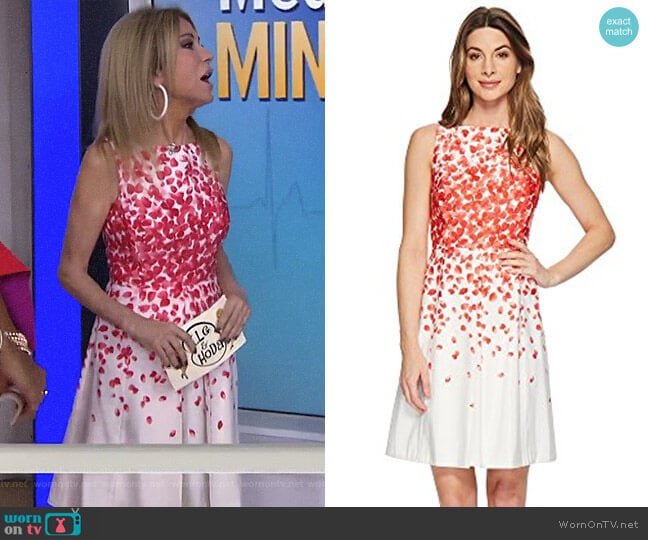 Faille Petals Fit-and-Flare Dress by Tahari ASL worn by Kathie Lee Gifford on Today