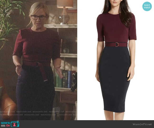 'Wandee' Dress by Ted Baker worn by Linda Martin (Rachael Harris) on Lucifer